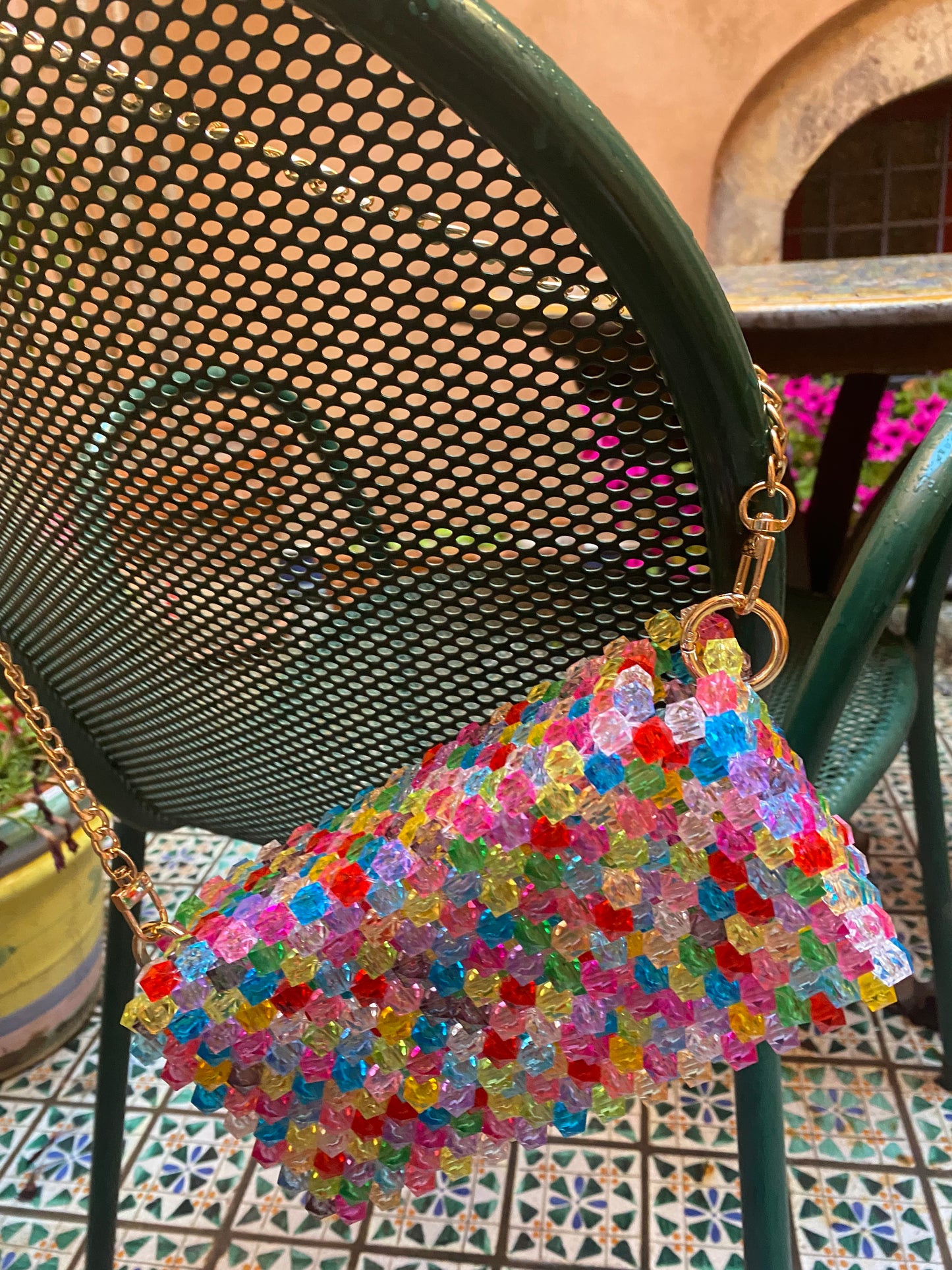 Colores Beaded Purse