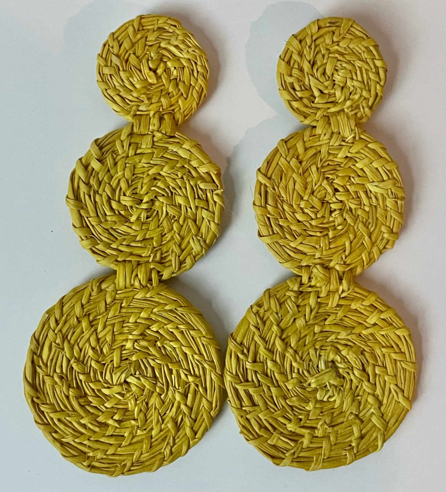 Bubbles - Iraca Palm Earrings