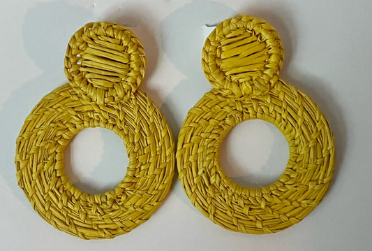 Ring- Iraca Palm Earrings